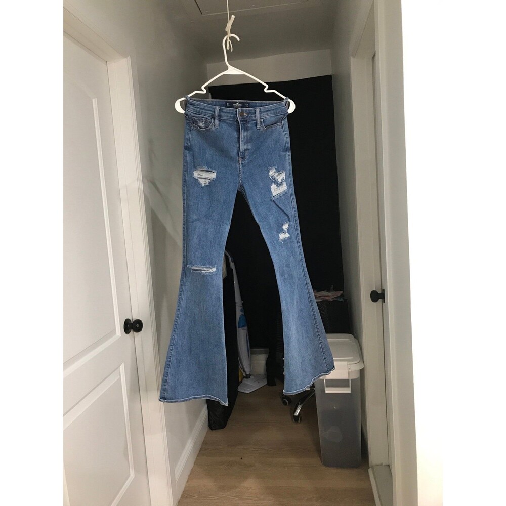 Hollister distressed flare jeans
